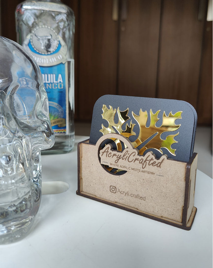 Regal Oakleaf Gold Coasters