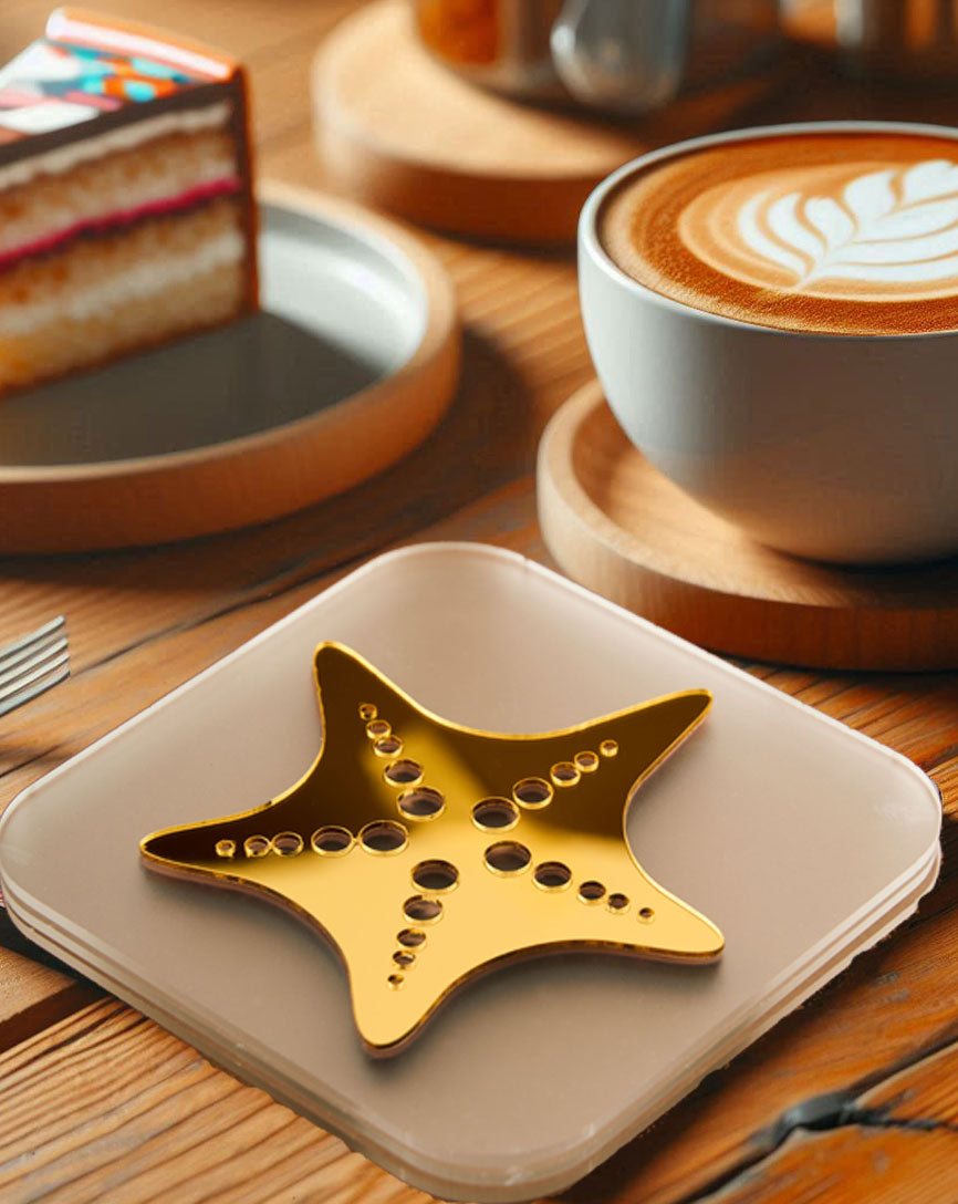 Cocoa Star Splash Gold Trivets