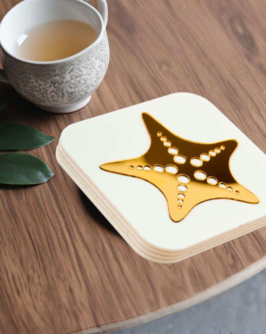 Cocoa Star Splash Gold Trivets