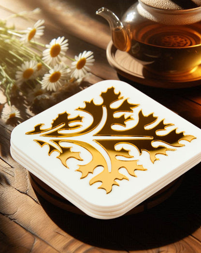 Regal Oakleaf Gold Coasters