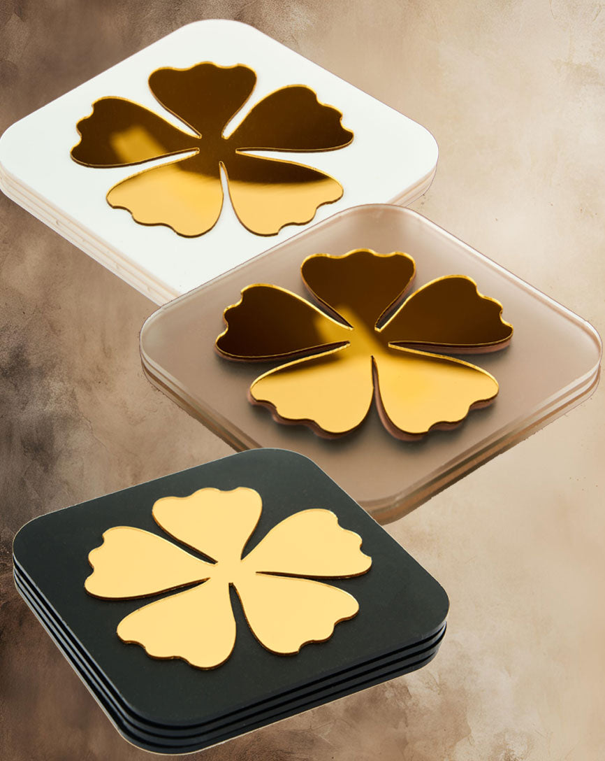 Clover Charm Gold Trivets