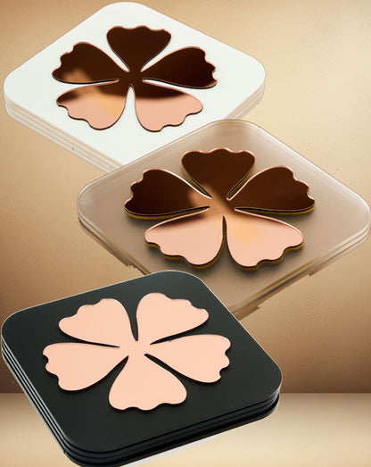 Clover Charm RoseGold Trivets