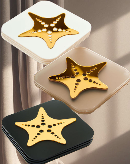 Cocoa Star Splash Gold Trivets