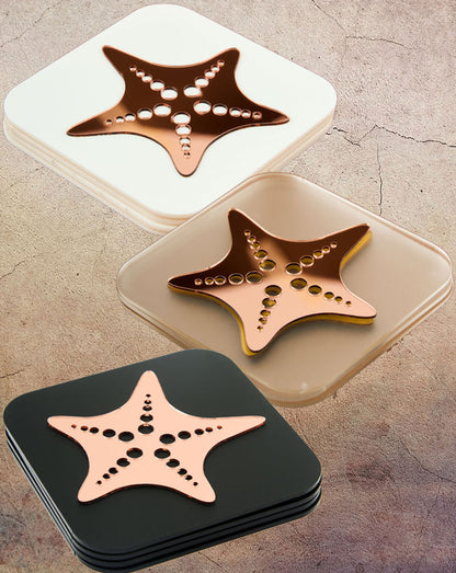 Cocoa Star Splash RoseGold Trivets