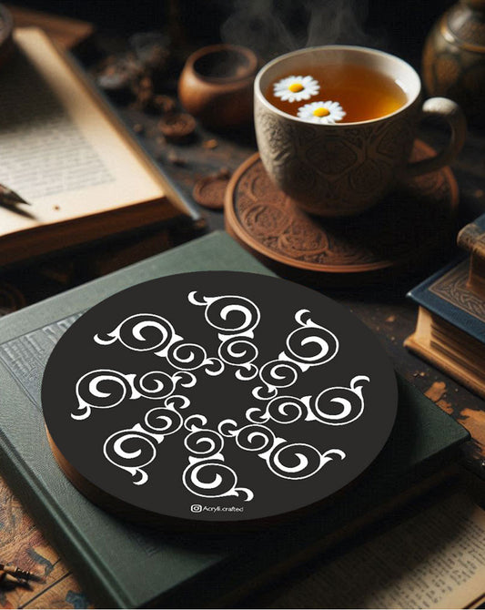 Scroll Symphony Coasters